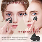 Mlemle 25 Piece Professional Makeup Brush Set Foundation Powder Blush Concealer Eyeshadow Sponge Black