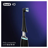 Oral-B iO Ultimate Clean Replacement Toothbrush Heads Twisted Angled Bristles 4 Pack Black