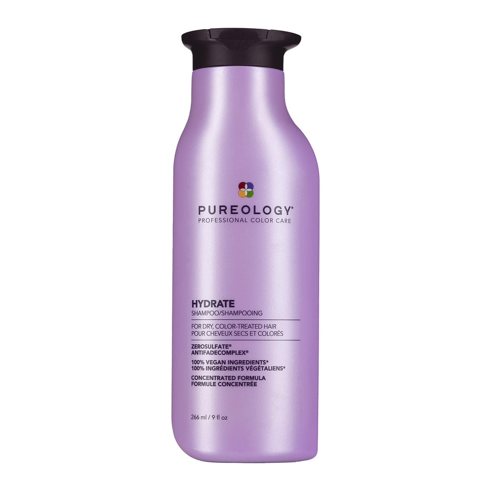 Pureology Hydrate Moisturizing Shampoo for Color Treated Hair with Deep Hydration and Shine Boost
