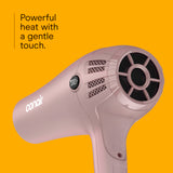 Conair 1875W Hair Dryer Retractable Cord Ionic Tourmaline 3 Heat Settings Diffuser Pink