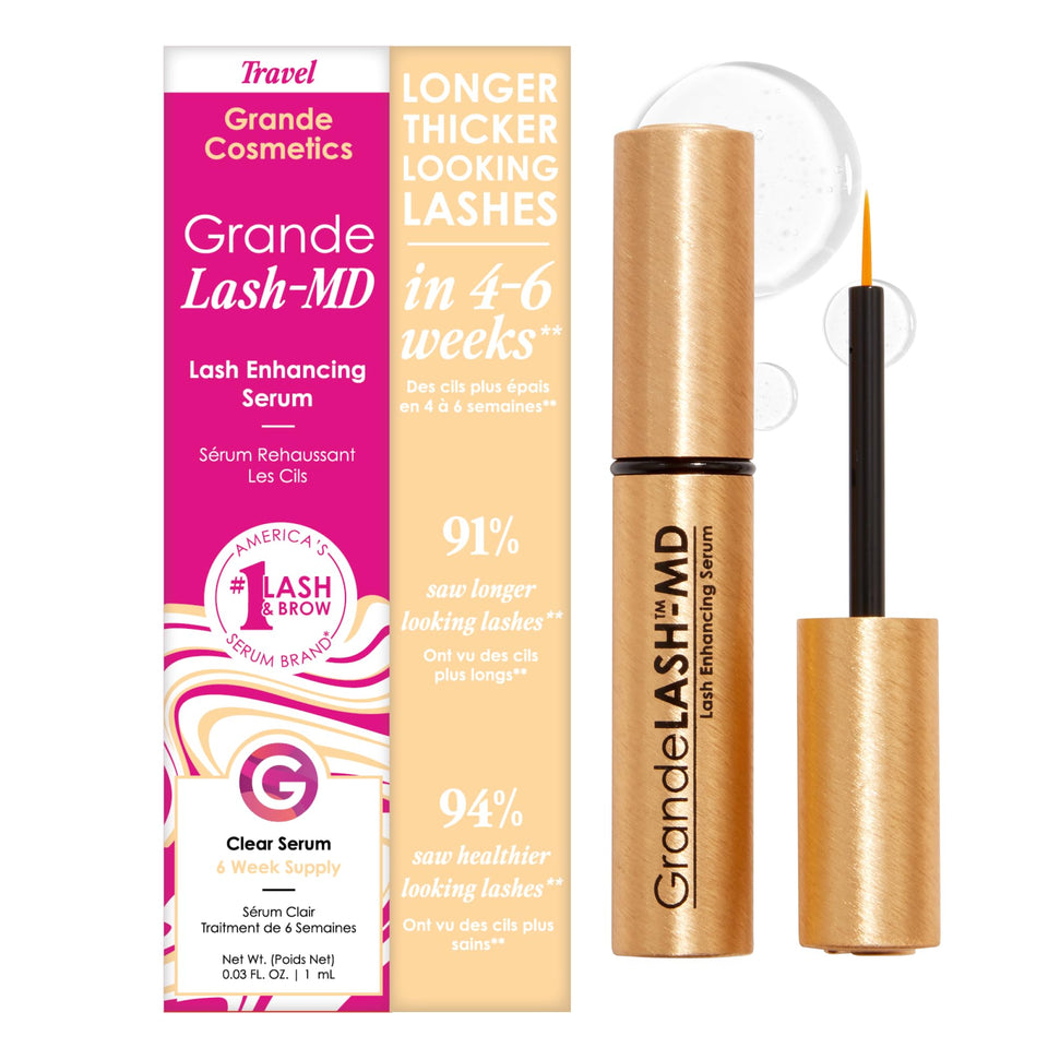 Grande Cosmetics GrandeLASH MD Lash Serum for Longer Thicker Fuller Looking Eyelashes Naturally
