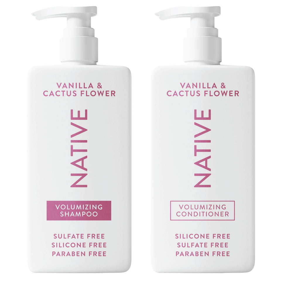Native Coconut and Vanilla Shampoo and Conditioner Duo for All Hair Types with Clean Ingredients