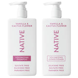 Native Coconut and Vanilla Shampoo and Conditioner Duo for All Hair Types with Clean Ingredients