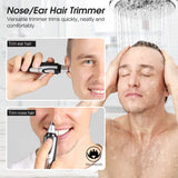 Professional Ear and Nose Hair Trimmer with Waterproof Dual Edge Blades for Men and Women Pink