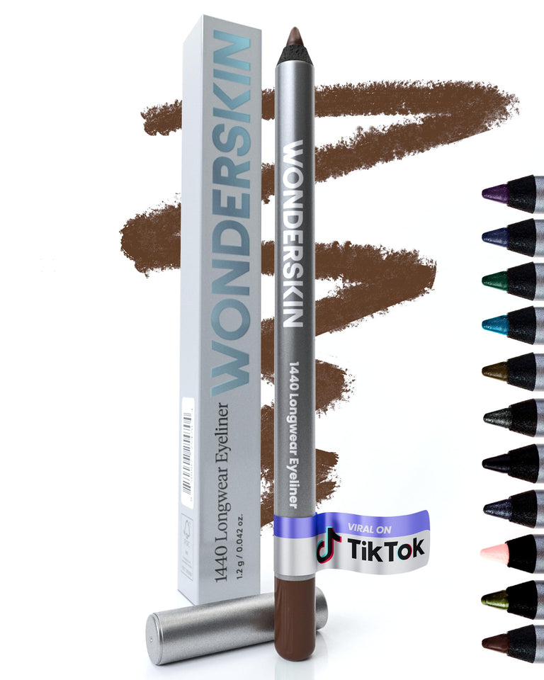 Wonderskin 1440 Longwear Eyeliner Pencil Deep Black Waterproof Formula for Lasting Eye Makeup
