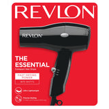 Revlon Compact 1875W Travel Hair Dryer Lightweight 2 Heat Speed Settings Black