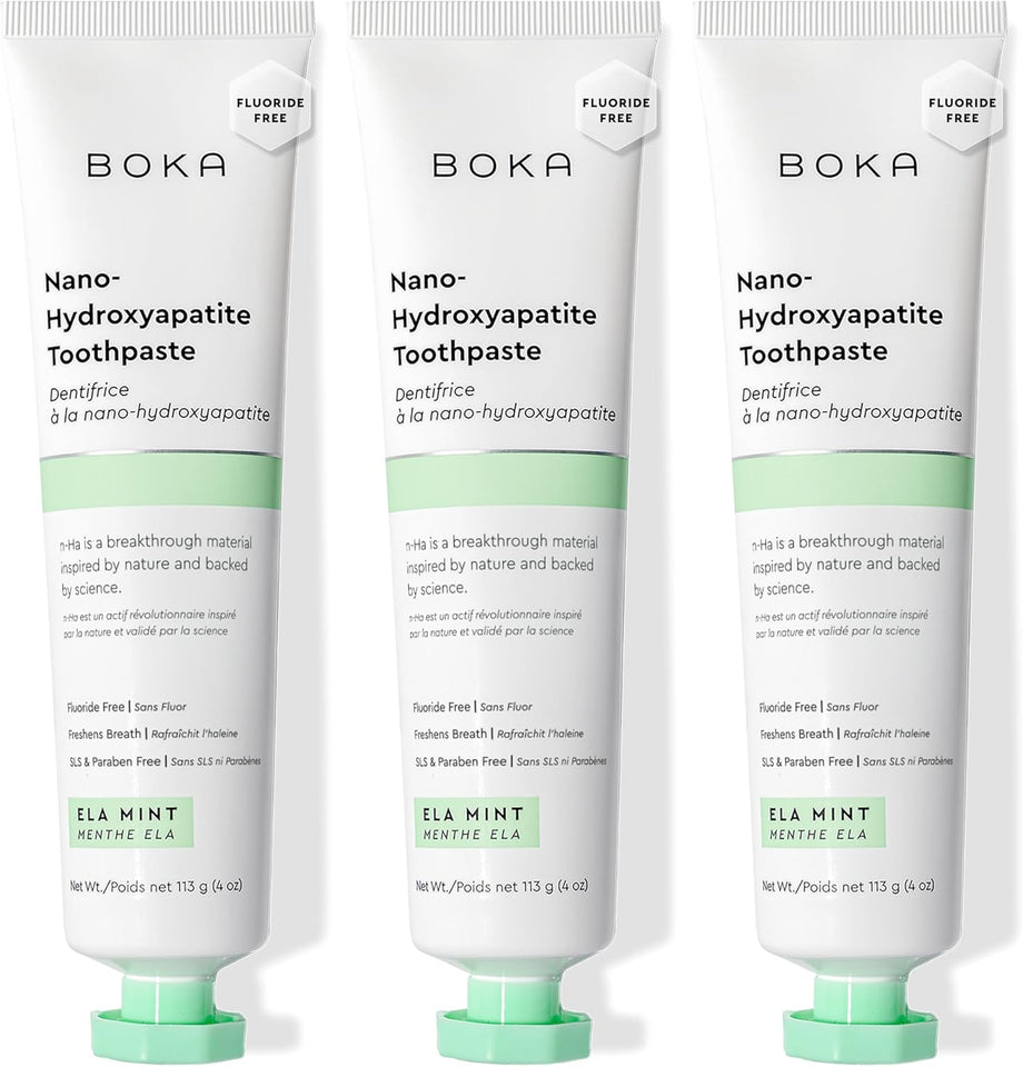 Boka Nano Hydroxyapatite Toothpaste Fluoride Free Formula for Sensitive Teeth and Oral Health