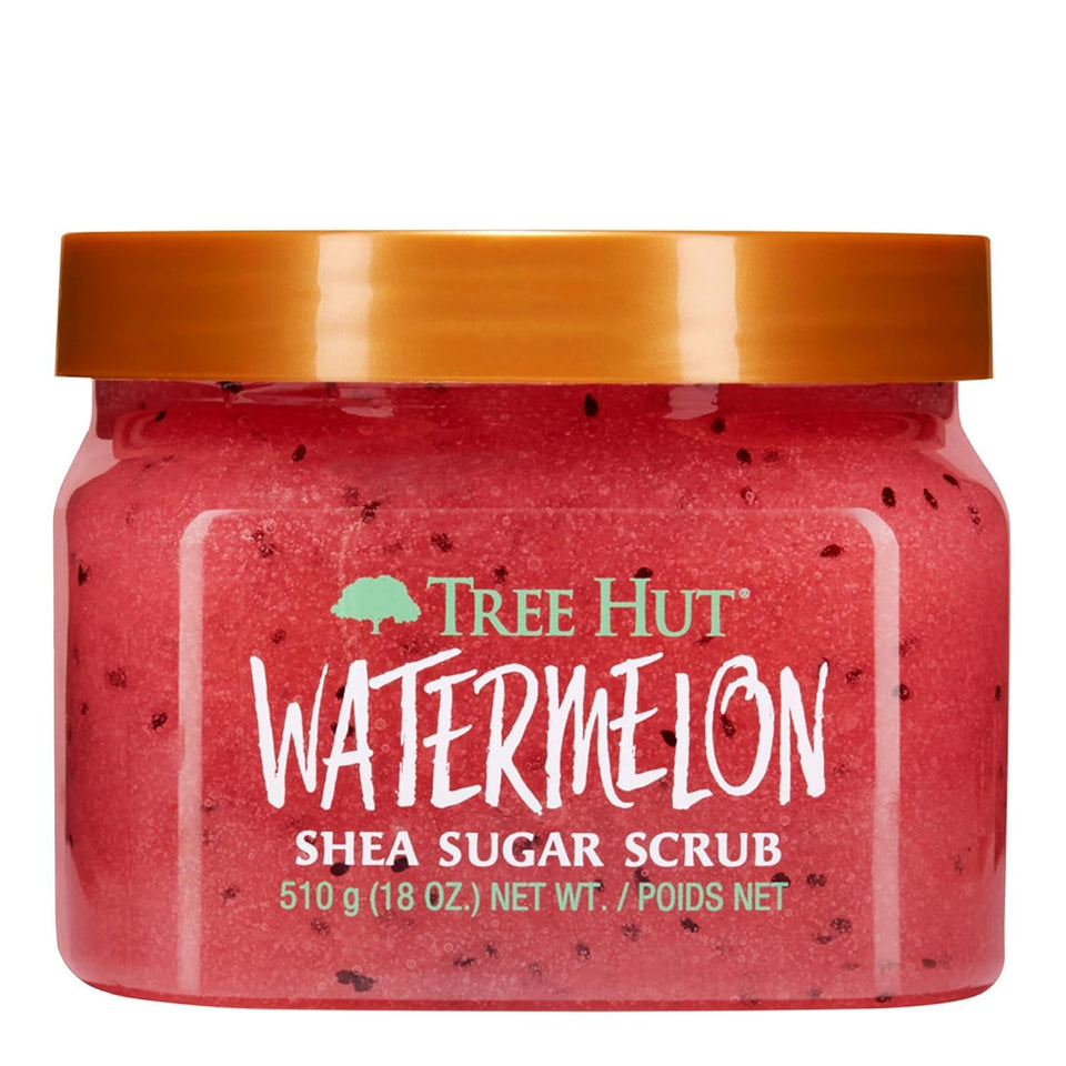 Tree Hut Vanilla Body Scrub with Shea Butter & Essential Oils Hydrating Sugar Exfoliator 18 Oz