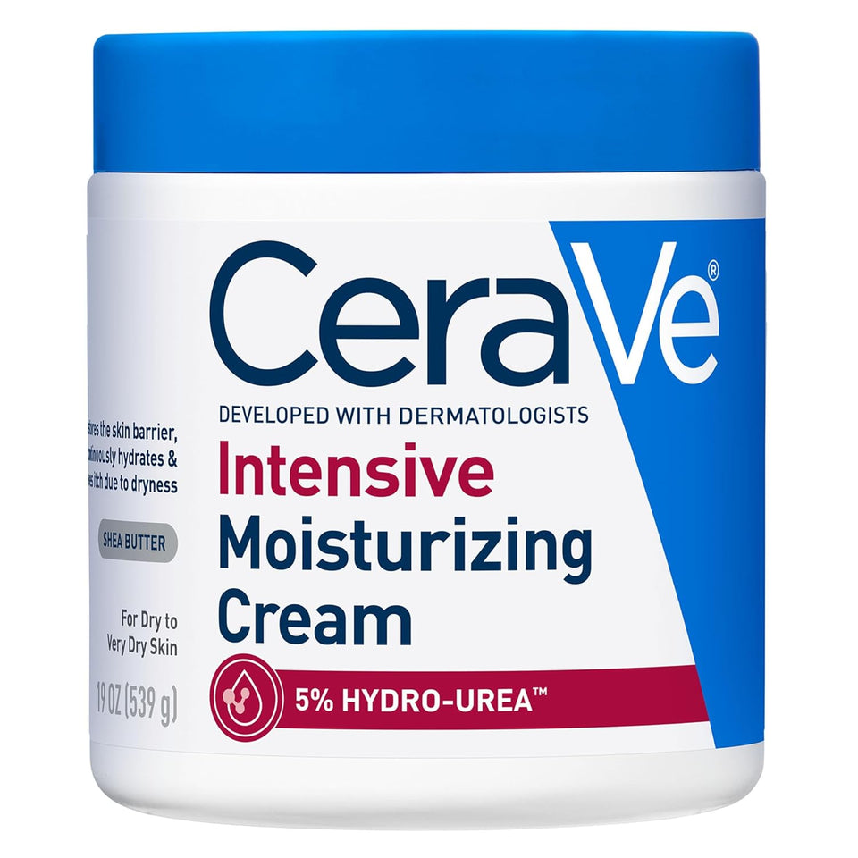 CeraVe Intensive Moisturizing Cream for Extremely Dry Skin with Shea Butter 72H Hydration 19 Oz