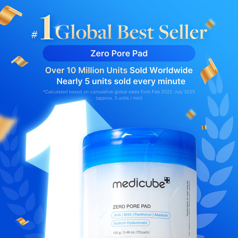 medicube Dual Textured Toner Pads with AHA BHA for Clearer Smoother and Refined Looking Skin