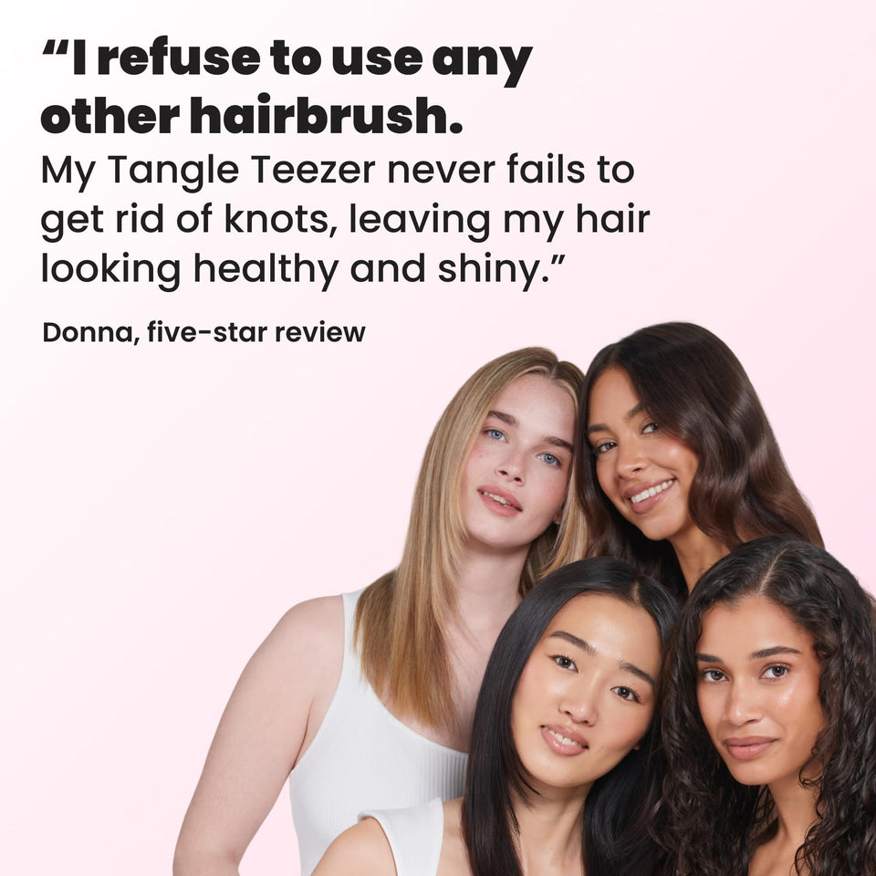 Tangle Teezer Ultimate Detangler Brush Wet Dry Hair Reduces Breakage Millennial Pink