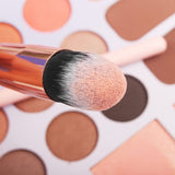 Real Perfection 16 Piece Makeup Brush Set with Eyebrow Razor Synthetic Foundation Concealer Eyeshadow Blush Pink