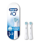 Oral-B iO Ultimate Clean replacement brush heads 2 count white electric toothbrush - BuyO