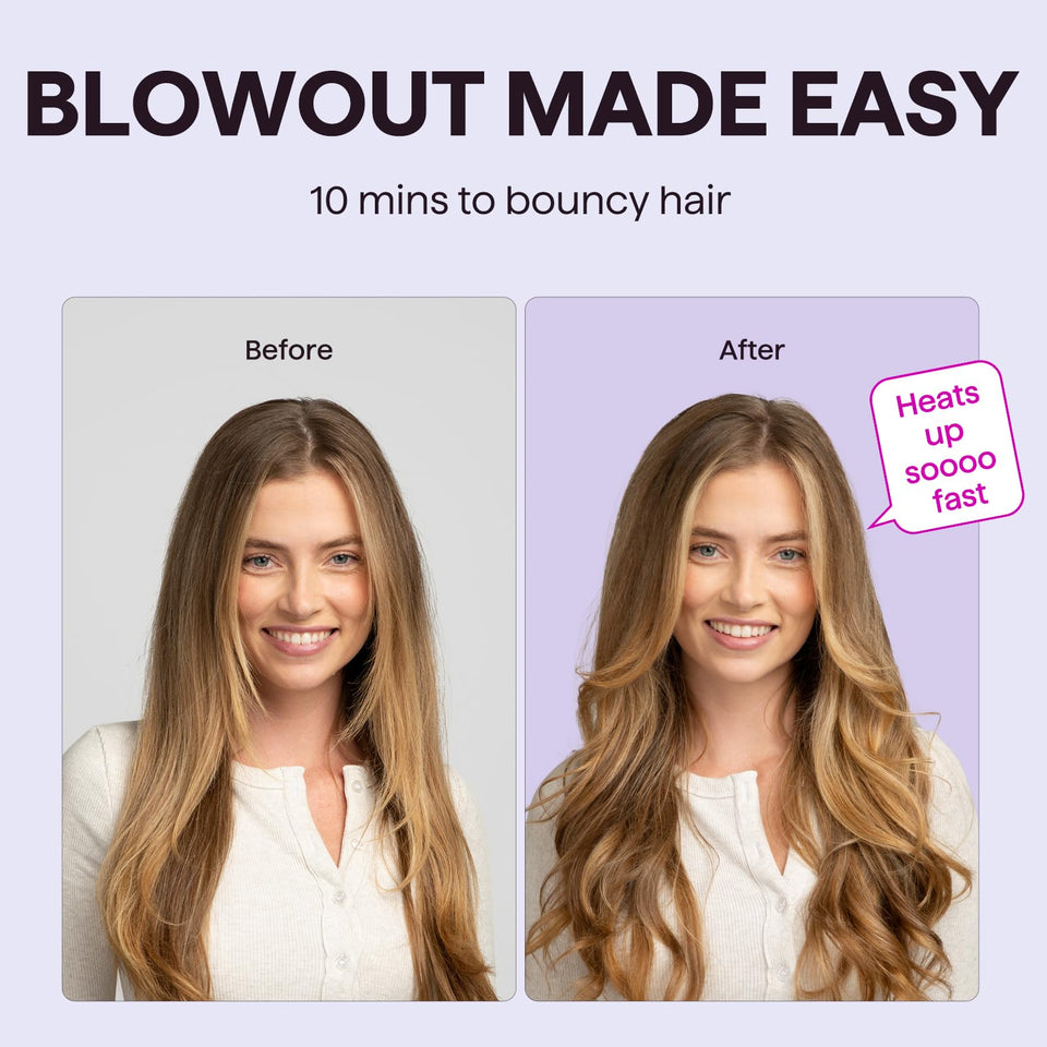 Wavytalk Thermal Brush 1.5 Inch Heated Round Brush with Ionic Ceramic for Smooth Blowout Hair Styling