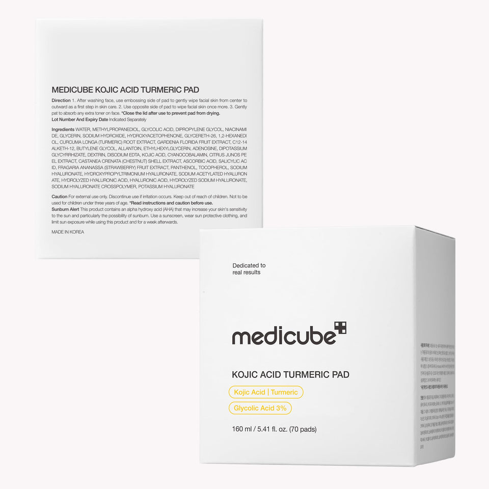 medicube Dual Textured Toner Pads with AHA BHA for Clearer Smoother and Refined Looking Skin