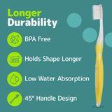 NIMBUS Extra Soft Toothbrush Regular Head Tapered Bristles Sensitive Teeth Receding Gums 5 Pack