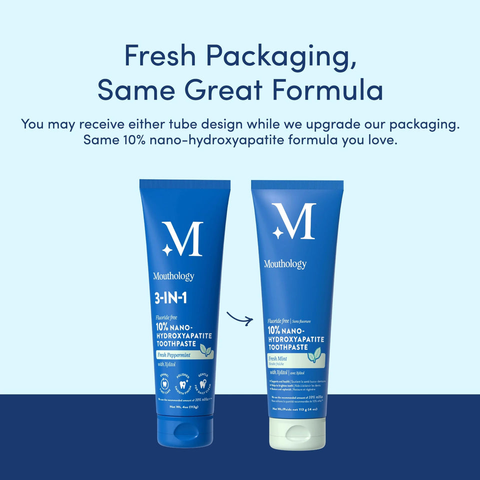 Mouthology Fluoride Free Whitening Toothpaste for Adults with Enamel Protection and Oral Care Support