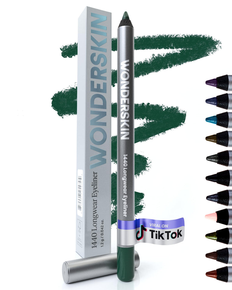 Wonderskin 1440 Longwear Eyeliner Pencil Deep Black Waterproof Formula for Lasting Eye Makeup