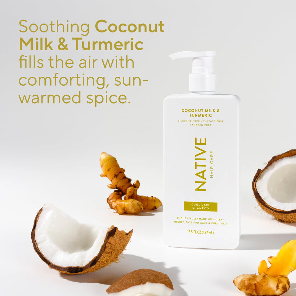 Native Coconut and Vanilla Shampoo and Conditioner Duo for All Hair Types with Clean Ingredients