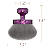 Blend & Blur Extra Large Body Makeup Kabuki Brush 3.2 Inch Round Head for Self Tanner Bronzer Purple