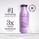 Pureology Hydrate Moisturizing Shampoo for Color Treated Hair with Deep Hydration and Shine Boost