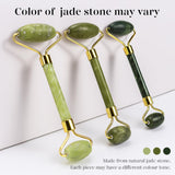 BAIMEI IcyMe Gua Sha Jade Roller Set Cooling Face Depuffing Sculpting Jawline Skincare Tools Green