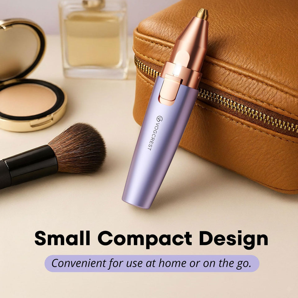 VG VOGCREST Facial Hair Remover and Eyebrow Shaver with Rechargeable LED Precision Trimmer
