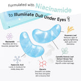 grace & stella Under Eye Mask Patches for Dark Circles Puffy Eyes & Wrinkles Vegan 6 Pairs Pink
