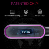 TYMO Ring Hair Straightener Brush Comb 5 Temps 20s Fast Heating Dual Voltage Black