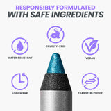Wonderskin 1440 Longwear Eyeliner Pencil Deep Black Waterproof Formula for Lasting Eye Makeup