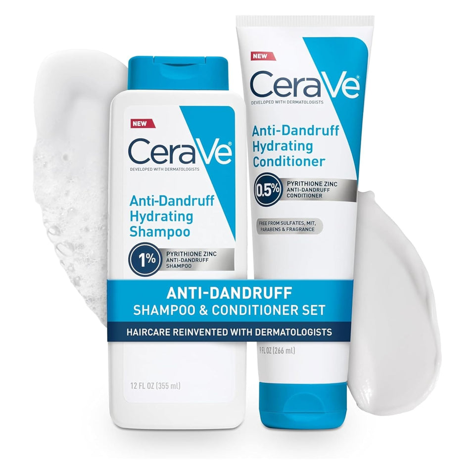 CeraVe Anti Dandruff Shampoo for Flake Removal Itchy Scalp Relief and Deep Hydration Care