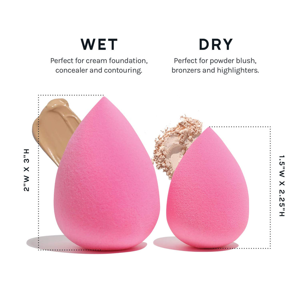AOA Studio Makeup Sponge Set Latex Free Wonder Blenders for Liquid Cream and Powder Makeup