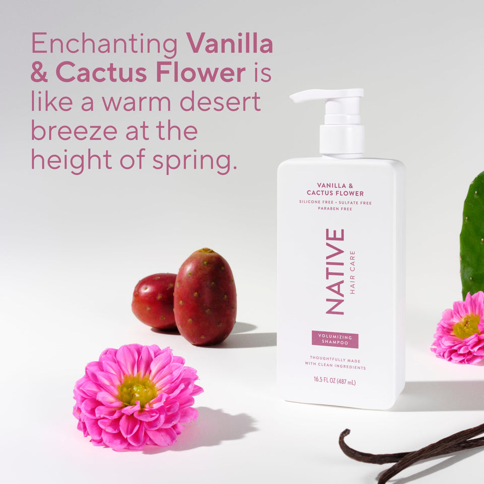 Native Coconut and Vanilla Shampoo and Conditioner Duo for All Hair Types with Clean Ingredients