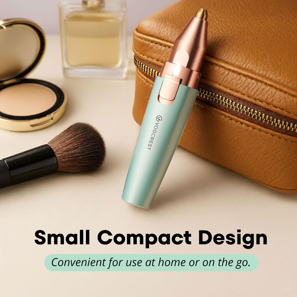 VG VOGCREST Facial Hair Remover and Eyebrow Shaver with Rechargeable LED Precision Trimmer