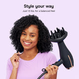 InfinitiPRO by Conair AC Motor Professional Ionic Ceramic Hair Dryer with Diffuser Concentrator Black 650X