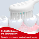 Malisseladi Disposable Mini Toothbrushes with Toothpaste Toothpick Tongue Cleaner Travel 20 Pack Mint