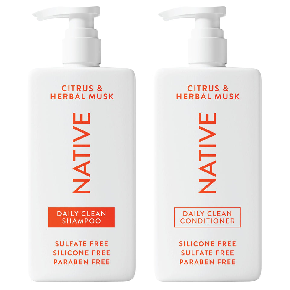 Native Coconut and Vanilla Shampoo and Conditioner Duo for All Hair Types with Clean Ingredients