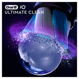 Oral-B iO Ultimate Clean Replacement Toothbrush Heads Twisted Angled Bristles 4 Pack Black