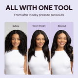 Wavytalk Thermal Brush 1.5 Inch Heated Round Brush with Ionic Ceramic for Smooth Blowout Hair Styling