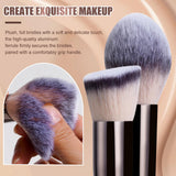 BS MALL Makeup Brush Set 18 Piece Professional Cosmetic Brushes with Black Case for Flawless Makeup