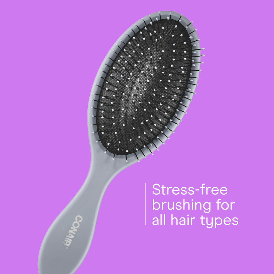 Conair Detangling Hair Brush Set 3 Pack for Wet Dry and All Hair Types