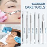 JPNK Blackhead Remover Comedone Extractor Acne Removal Kit Stainless Steel