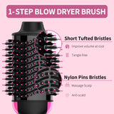 Umeely 4-in-1 Hair Dryer Brush Blow Dryer Styler with Negative Ion Anti-Frizz Ceramic Titanium Barrel