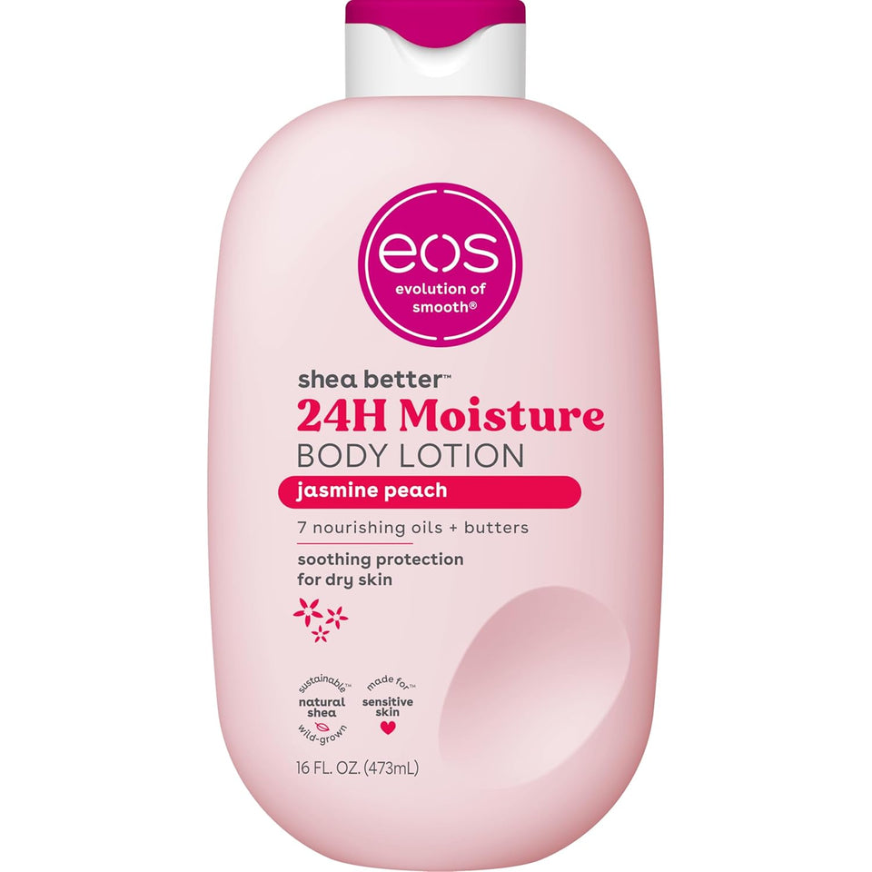 eos Shea Better Body Lotion Vanilla Cashmere Lightweight Non Greasy Moisturizer for Dry Skin Care