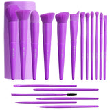 BS MALL Makeup Brush Set 18 Piece Professional Cosmetic Brushes with Black Case for Flawless Makeup