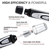 Professional Ear and Nose Hair Trimmer with Waterproof Dual Edge Blades for Men and Women Pink