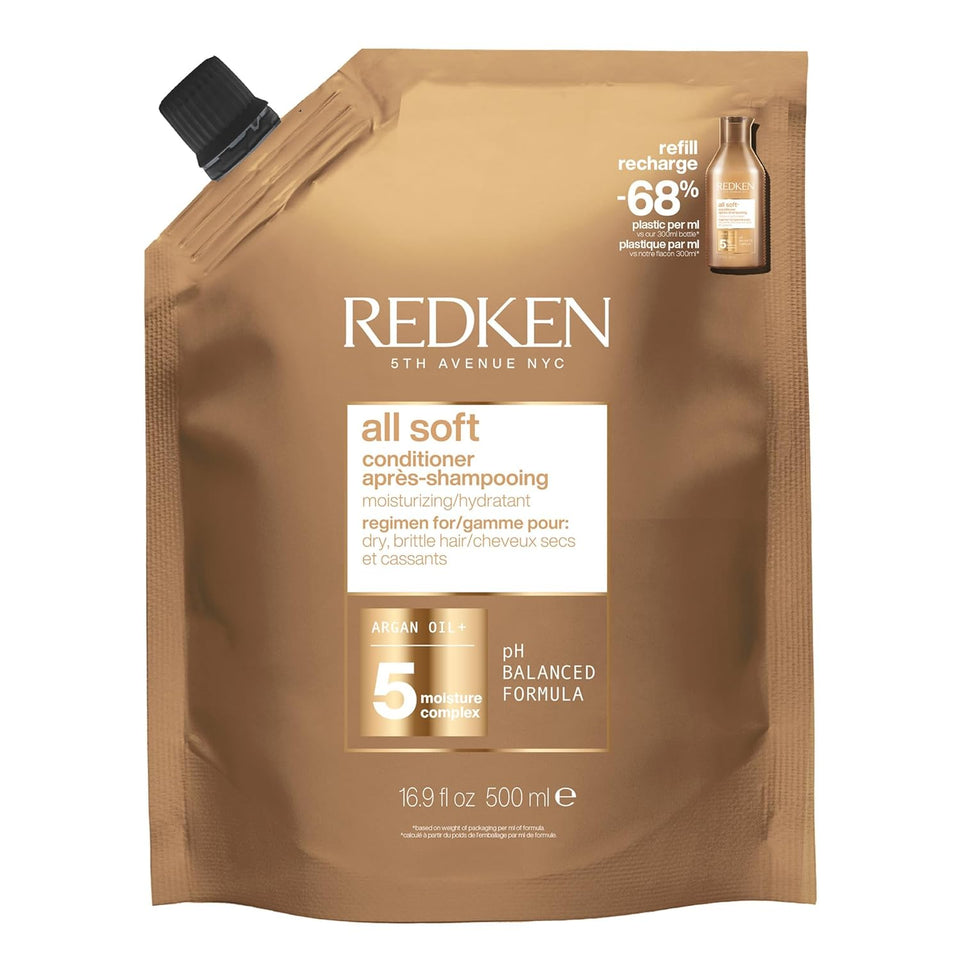 Redken All Soft Moisturizing Conditioner for Dry Hair with Deep Hydration Softness and Lasting Shine