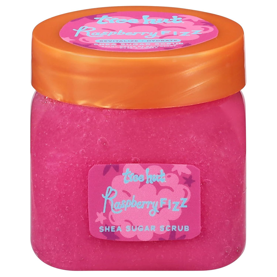 Tree Hut Vanilla Body Scrub with Shea Butter & Essential Oils Hydrating Sugar Exfoliator 18 Oz