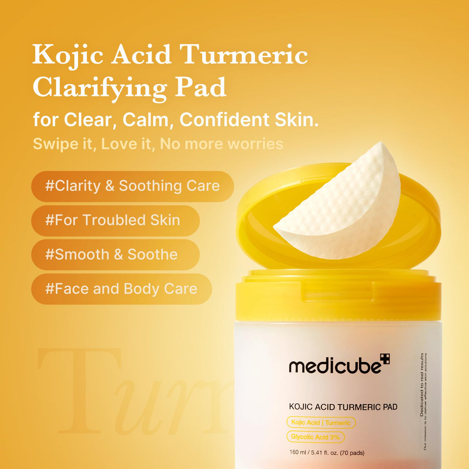 medicube Dual Textured Toner Pads with AHA BHA for Clearer Smoother and Refined Looking Skin