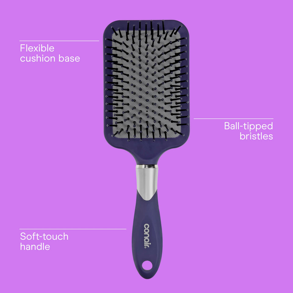 Conair Totally Smooth Ultra Paddle Hair Brush for Thick Hair Wide Detangling